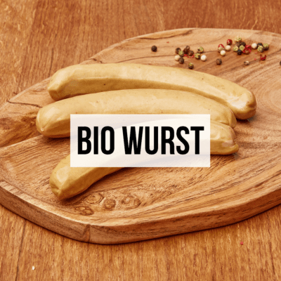 Bio Geflügel Wienerwurst mit Kategorie Titel Bio Wurst